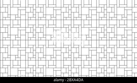Néoplasticisme pas de motif d'imitation de couleur. Texture d'arrière-plan sans couture de grande taille. Banque D'Images