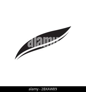 illustration vectorielle abstraite de conception d'icônes de plumes Illustration de Vecteur