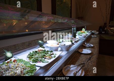 salade dans un restaurant d'un complexe Banque D'Images