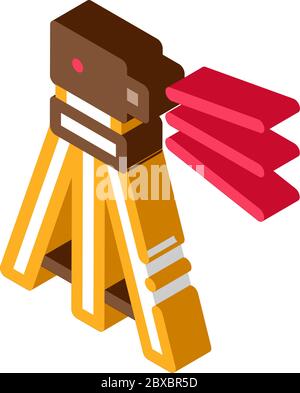 Illustration vectorielle d'icône isométrique de l'équipement Quadcopter de drone Illustration de Vecteur