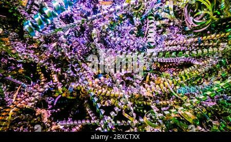 Les copeaux de métal multicolores abstraits arrière-plan coloré Banque D'Images