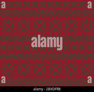 Fond à motif jacquard de Noël - fond à motif jacquard de Noël pour les textiles, les tricots et les motifs de mode Illustration de Vecteur