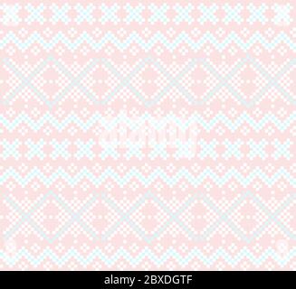 Fond à motif jacquard de Noël - fond à motif jacquard de Noël pour les textiles, les tricots et les motifs de mode Illustration de Vecteur