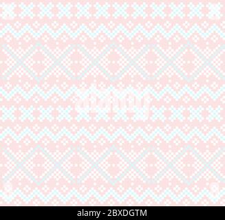 Fond à motif jacquard de Noël - fond à motif jacquard de Noël pour les textiles, les tricots et les motifs de mode Illustration de Vecteur