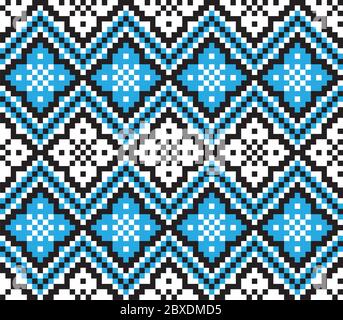 Fond à motif jacquard de Noël - fond à motif jacquard de Noël pour les textiles, les tricots et les motifs de mode Illustration de Vecteur