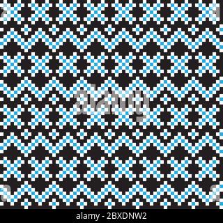 Fond à motif jacquard de Noël - fond à motif jacquard de Noël pour les textiles, les tricots et les motifs de mode Illustration de Vecteur