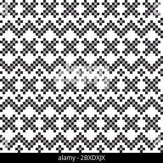 Fond à motif jacquard de Noël - fond à motif jacquard de Noël pour les textiles, les tricots et les motifs de mode Illustration de Vecteur