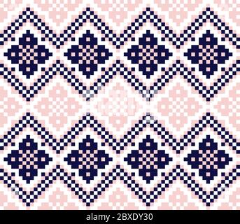 Fond à motif jacquard de Noël - fond à motif jacquard de Noël pour les textiles, les tricots et les motifs de mode Illustration de Vecteur