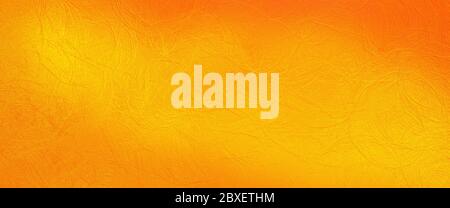 Texture abstraite de fond dans un fond orange jaune et or coloré dans une illustration détaillée de texture de cuir froissé, Thanksgiving ou halloween Banque D'Images