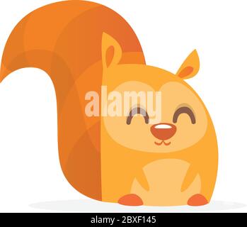 Mignonne mignonne souriante. Illustration vectorielle. Illustration de Vecteur