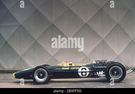 1967 Grand Prix de Formule 1 Lotus 49R3. Conduit par Graham Hill Banque D'Images