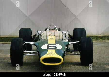 1967 Grand Prix de Formule 1 Lotus 49R3. Conduit par Graham Hill Banque D'Images