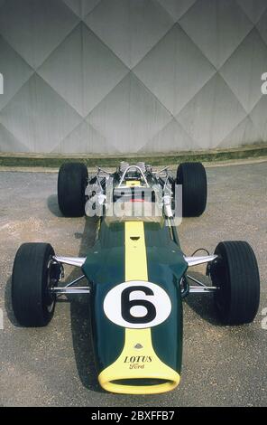 1967 Grand Prix de Formule 1 Lotus 49R3. Conduit par Graham Hill Banque D'Images