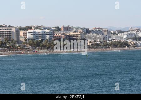 La province de Málaga, Torremolinos, Costa del Sol, Andalousie, Espagne Banque D'Images