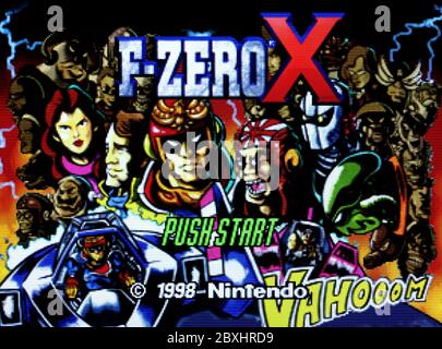 F-Zero X FZero - Nintendo 64 Videogame - usage éditorial seulement Banque D'Images