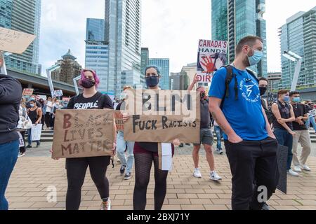 Manifestations de George Floyd, Vancouver, Canada Banque D'Images