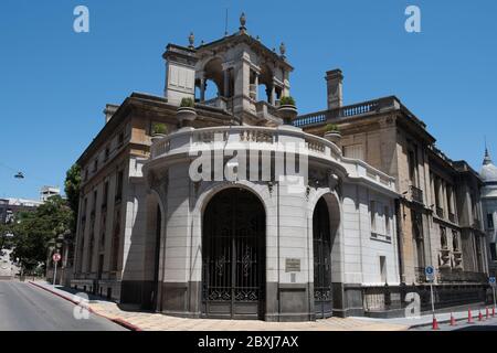 Le bâtiment du Musée des Arts décoratifs dans le vieux quartier de Montevideo, Uruguay, Amérique du Sud. Banque D'Images