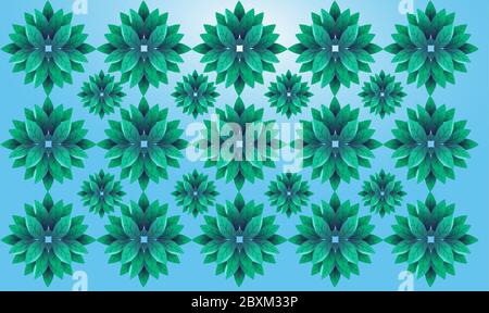 conception textile numérique de différentes fleurs Illustration de Vecteur