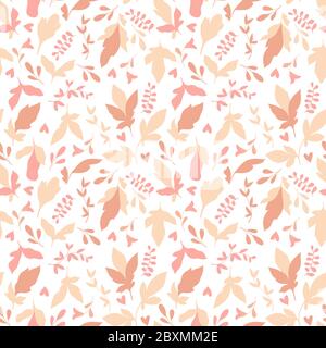 Motif fleuri. Texture vectorielle sans couture pour des tirages de mode. Style dessiné à la main, arrière-plan clair. Illustration de Vecteur