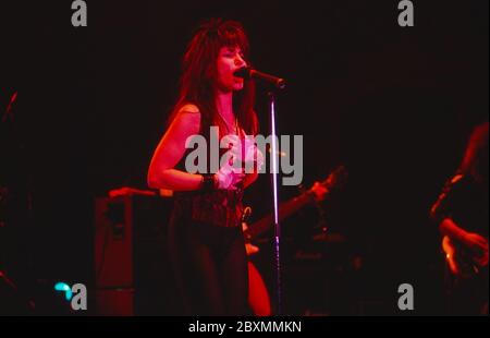 Robin Beck en concert, Hambourg, Allemagne 1990. Banque D'Images