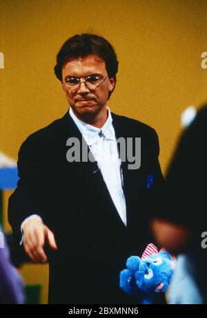 Wetten dass, Spielshow, Deutschland 1992, modérateur Wolfgang Lippert Banque D'Images