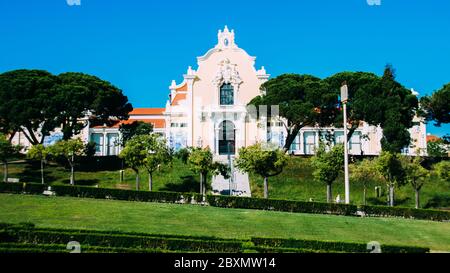 Le Pavillon Carlos Lopes est situé dans la paroisse Parque Eduardo VII d'Avenidas Novas, à Lisbonne Banque D'Images