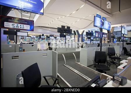 À l'intérieur de l'aéroport international O. R. Tambo. Banque D'Images