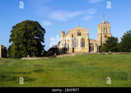 Église de l'abbaye de Sainte-Marie et Sainte-Hélène, Elstow, Bedfordshire, Angleterre, Royaume-Uni, Europe Banque D'Images