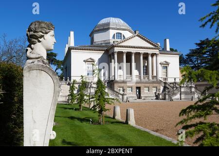 Chiswick House, villa néo-palladienne construite en 1729 par Lord Burlington Banque D'Images