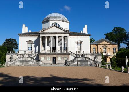 Chiswick House, villa néo-palladienne construite en 1729 par Lord Burlington Banque D'Images