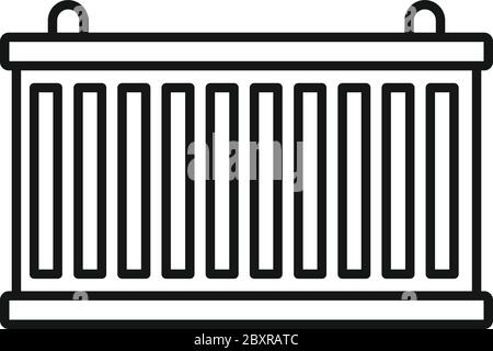 Icône de conteneur Express. Outline express cargo container Vector Icon pour la conception de la toile isolée sur fond blanc Illustration de Vecteur