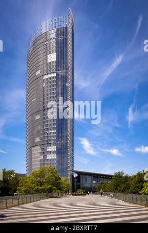 La Tour de poste, siège de la société logistique Deutsche Post DHL Group, Bonn, Rhénanie-du-Nord-Westphalie, Allemagne. La Tour de poste der, Zentrale des Lo Banque D'Images