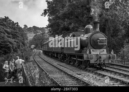 NYMR North Yorkshire Moors Railway Lambton Tank Engine numéro 29 photographié à Consall sur le Churnet Valley Railway dans le Staffordshire, dans le nord-ouest de l'Engl Banque D'Images