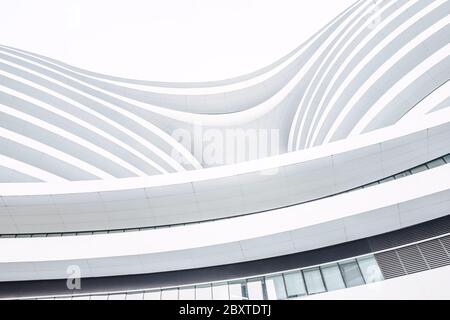 Beijing, Dongcheng District / Chine : architecture spectaculaire du Galaxy Soho par Zaha Hadid Banque D'Images