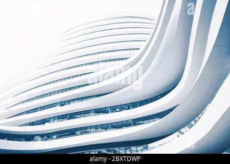 Beijing, Dongcheng District / Chine : architecture spectaculaire du Galaxy Soho par Zaha Hadid Banque D'Images