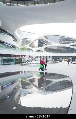 Beijing, Dongcheng District / Chine : architecture spectaculaire du Galaxy Soho par Zaha Hadid Banque D'Images