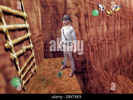 Indiana Jones et la machine infernale - Nintendo 64 Videogame - usage éditorial seulement Banque D'Images