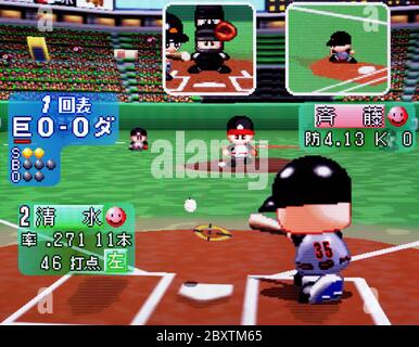 Jikkkyou propuissant Yakyuu Basic Ban 2001 - Nintendo 64 Videogame - usage éditorial seulement Banque D'Images