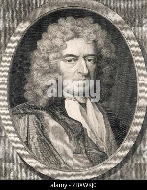 Edward Colston (1636 – 1721) était un marchand anglais, un commerçant d'esclaves, un député conservateur et un philanthrope. Banque D'Images