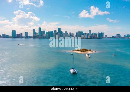 Skyline Brickell Banque D'Images