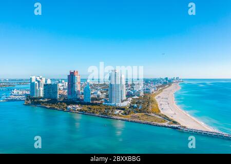 South Pointe à Miami Beach Banque D'Images