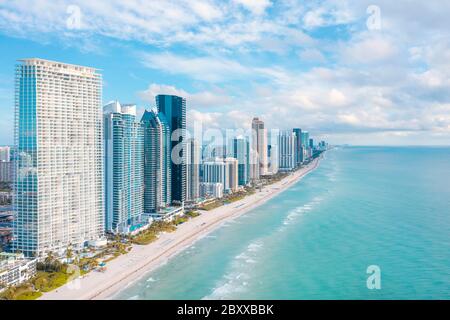 Sunny Isles Beach Skyline Banque D'Images