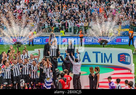 Célébration Juventus 30ème Scudetto Banque D'Images