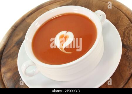 soupe de tomates à la crème Banque D'Images
