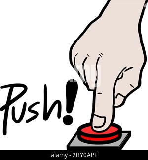 bouton poussoir Illustration de Vecteur