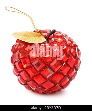 Boule de Noël en forme de pomme Banque D'Images