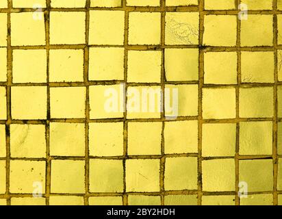 carreaux d’or Banque D'Images