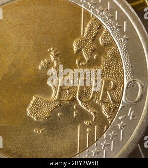 pièce de monnaie euro Banque D'Images