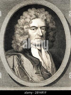 EDWARD COLSTON (1636-1721) marchand anglais et député participant à la traite des esclaves. Banque D'Images