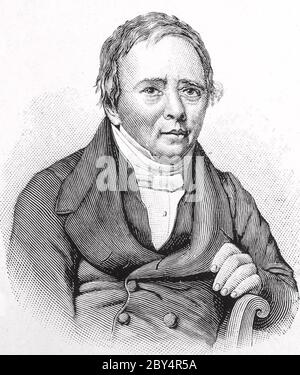 HANS CHRISTIAN ØRSTED (1777-1851) physicien et chimiste danois Banque D'Images